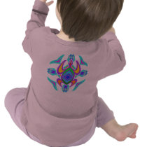 Turtle Symmetry Pattern 2-Sided Infant Longsleeve T-shirt