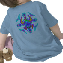 Turtle Symmetry Pattern 2-Sided Infant T-Shirt