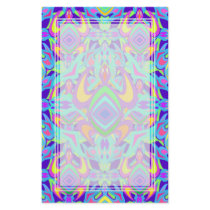 Turtle Symmetry Pattern Blank Stationery