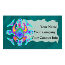 Turtle Symmetry Pattern Business Card Template