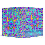 Turtle Symmetry Pattern Customizable 1" Art Binder