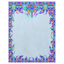Turtle Symmetry Pattern Flame Letterhead