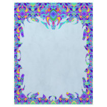 Turtle Symmetry Pattern Flame Letterhead
