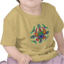 Turtle Symmetry Pattern Infant T-Shirts