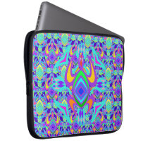 Turtle Symmetry Pattern Laptop Sleeve