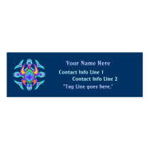 Turtle Symmetry Pattern Profile Card Business Card