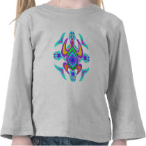 Turtle Symmetry Pattern Toddler Longsleeve T-shirt