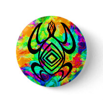 Turtle Symmetry Tiedye Buttons