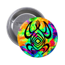 Turtle Symmetry Tiedye Buttons