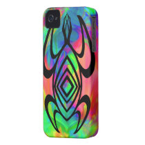 Turtle Symmetry Tiedye iPhone Case iPhone 4 Case