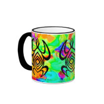 Turtle Symmetry Tiedye Mugs