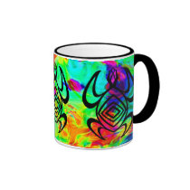 Turtle Symmetry Tiedye Mugs