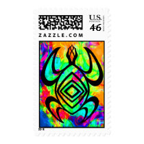 Turtle Symmetry Tiedye Stamps