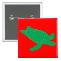 Turtle Tortoise  Amphibians Wildlife Animal Button