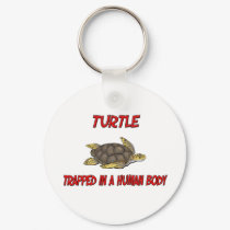 Turtle trapped in a human body keychains by AnimalShirts Turtle trapped in a human body keychains