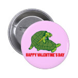Turtle Valentine Pinback Button