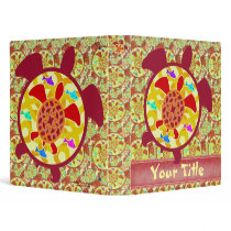 Turtle Within Turtle Customizable 1" Art Binder