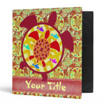 Turtle Within Turtle Customizable 1" Art Binder