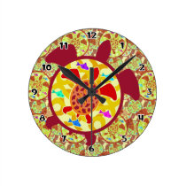 Turtle Within Turtle Round Wall Clock