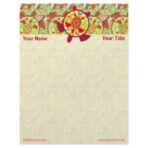 Turtle Within Turtle Top Border Letterhead