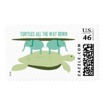Turtles all the Way Down Postage Stamps