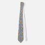 Turtles and snails blue fine art fancy fun Tie