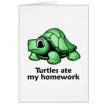 Turtles ate my Homework Cards