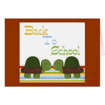 Turtles back to school -  Customized cards
