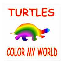 Turtles Color My World posters