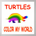 Turtles Color My World posters