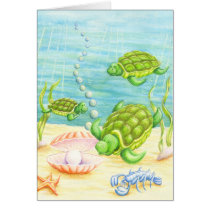 Turtles Find a Pearl cards