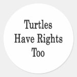 Turtles Have Rights Too Stickers