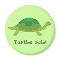 Turtles rule! magnets by jtgauntt Turtles rule! magnets
