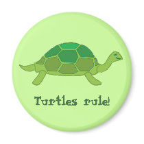 Turtles rule! magnets