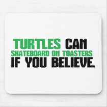 TURTLES, SKATEBOARD ON TOASTERS.png Mouse Pads