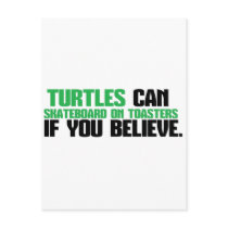 TURTLES, SKATEBOARD ON TOASTERS.png Post Card