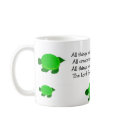 Turtles with Inspirational Quote mugs