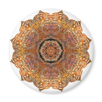 Turtleshell Mandala - Magnet by GardenDelightsArts Turtleshell Mandala - Magnet