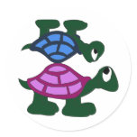 Turtlle Piggyback Sticker