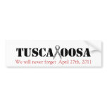 Tuscaloosa with Houndstooth Support Ribbon bumper stickers