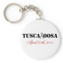 Tuscaloosa with Houndstooth Support Ribbon Keychains