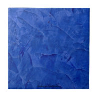 Tuscan Blue Venetian Plaster Ceramic Tile