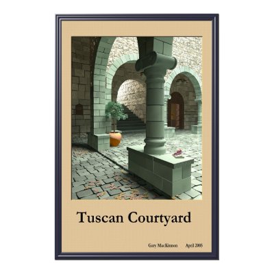 Tuscan Courtyard Poster by garymackinnon