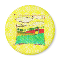 TUSCAN FARMHOUSE magnets by sageworksart TUSCAN FARMHOUSE magnets