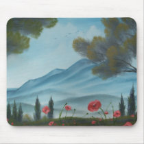 Tuscan Hills Mousepad by twincoveart Tuscan Hills Mousepad