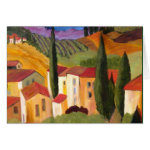 Tuscan Hillside by Artist Therese Fowler-Bailey Greeting Card