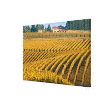 Tuscan-looking Black Walnut Inn above the Stretched Canvas Prints