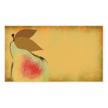Tuscan pear cooking culinary business card