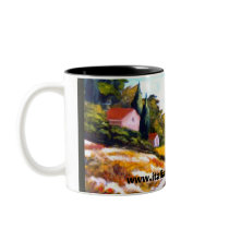 Tuscan Poppies mugs by italianart Tuscan Poppies mugs