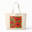 Tuscan Poppies Tote Bag by LisaLorenzPaintings Tuscan Poppies Tote Bag